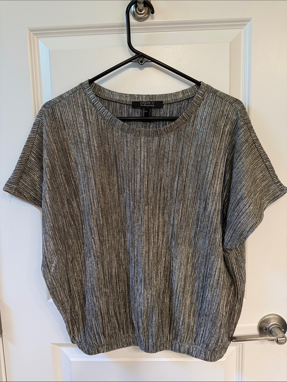 Metallic Forever 21 Top